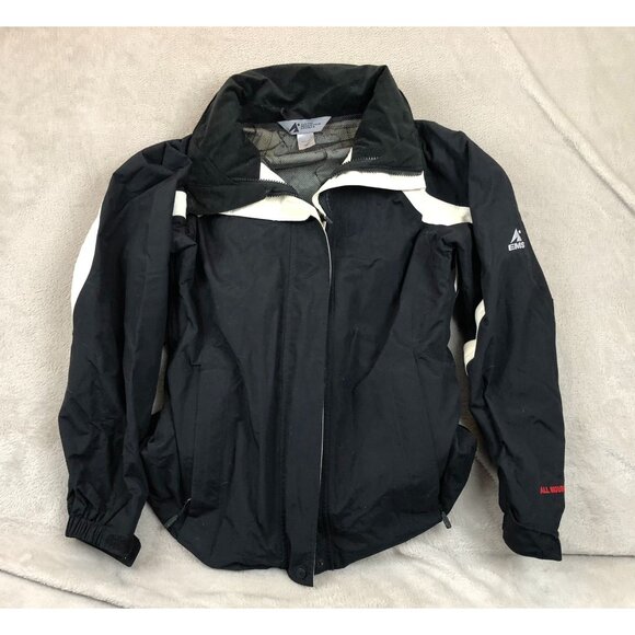 Eastern Mountain Sports Womens Hooded Hiking Jacket XS Black Packable Full Zip - Picture 15 of 16